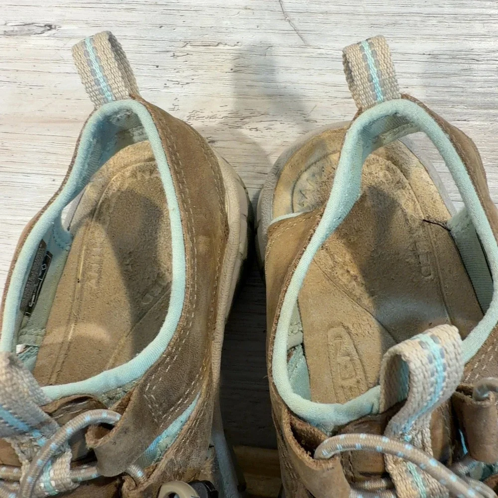 KEEN Newport H2 Women's Sandals Size 7 Brown Blue Waterproof Hiking Shoes